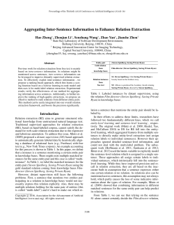 Aggregating Inter-Sentence Information to Enhance Relation