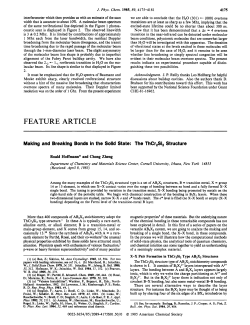 Making and breaking bonds in the solid state: the thorium chromium