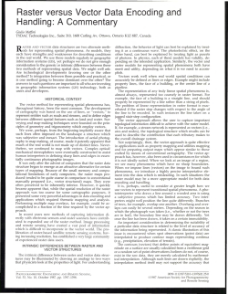 Raster versus Vector Data Encoding and Handling: A