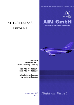 Mil-Std-1553 Tutorial