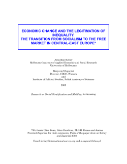 economic change and the legitimation of inequality