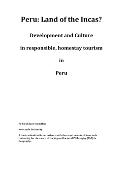 Peru: Land of the Incas - Newcastle University eTheses