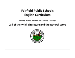 Call of the Wild - Fairfield Public Schools