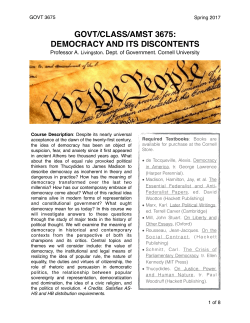 democracy and its discontents