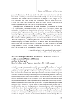 Approximating Prudence: Aristotelian Practical Wisdom and