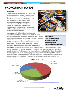 proposition bonds - Urban Mobility Information