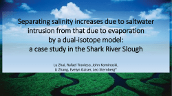 Separating salinity increases due to saltwater intrusion from that due