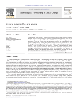 Scenario building: Uses and abuses