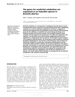 The genes for erythritol catabolism are organized as an inducible