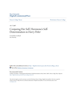 Conjuring Her Self: Hermione`s Self