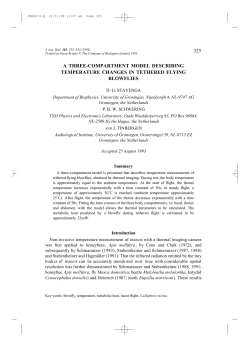 325 a three-compartment model describing temperature changes in