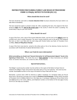 Notice to Payor - Florida Courts