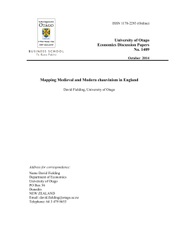 Mapping Medieval and Modern Chauvinism in England