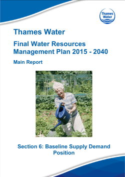 Section 6 - Baseline SD position - Corporate