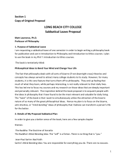 Sample-Sabbatical-Report-Matt Lawrence