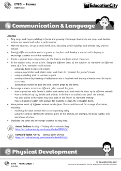 EYFS &ndash; Farms - EducationCity
