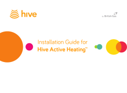 Installation Guide for Hive Active Heating&trade;