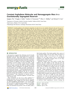 Constant Asphaltene Molecular and Nanoaggregate