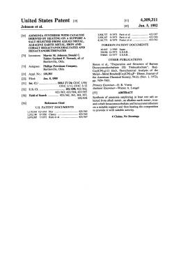 Ammonia synthesis with catalyst derived by heating on a support a