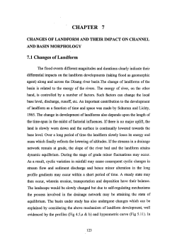 CHAPTER 7 7.1 Changes of Landform