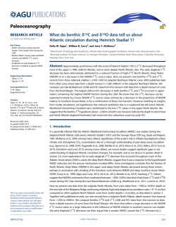 What do benthic 13C and 18O data tell us about Atlantic circulation