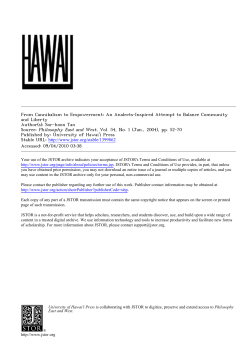 An Analects-Inspired Attempt to Balance Community and Liberty