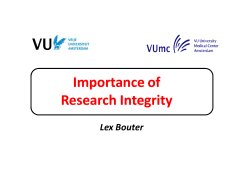 Importance Importance of Research Integrity