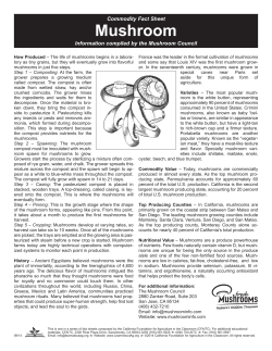 Mushroom - California Foundation for Agriculture in the Classroom