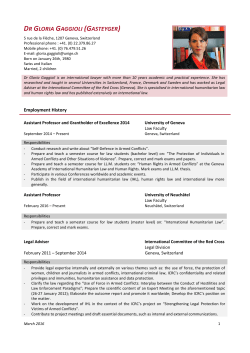 DR GLORIA GAGGIOLI (GASTEYGER)