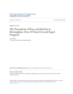 The Perceptions of Race and Identity in Birmingham: Does 50 Years