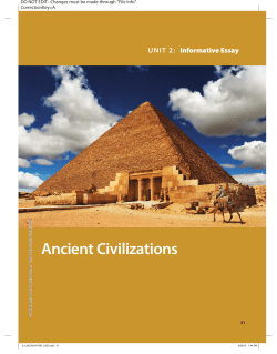 Ancient Civilizations - Houghton Mifflin Harcourt