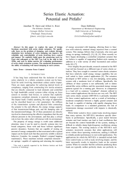 Series Elastic Actuation: Potential and Pitfalls