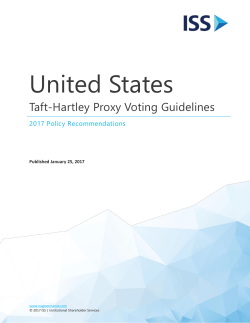 2017 Taft-Hartley U.S. Voting Guidelines