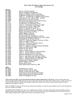 Non-US History - UT College of Liberal Arts