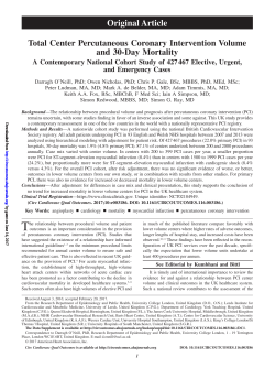 PDF - Circulation: Cardiovascular Quality and Outcomes