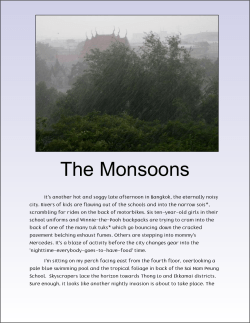 The Monsoons - Amaranth Publishing