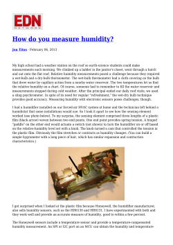How do you measure humidity?