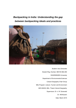 Understanding the gap between backpacking ideals and practices