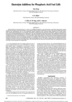 Electrolyte Additives for Phosphoric Acid Fuel Cells