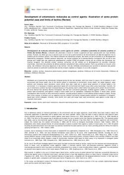 PoPuPS | Development of entomotoxic molecules as