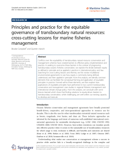 Principles and practice for the equitable governance of