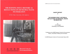 The Burning Issue: Historical Reflections on Municipal Waste