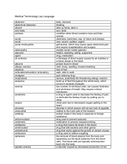 Medical Terminology Lay Language