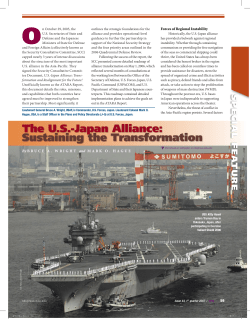 The U.S.-japan Alliance: Sustaining the Transformation
