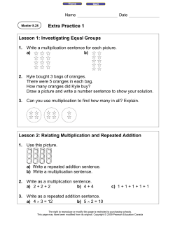 Extra Practice 1 - Delburne Centralized School