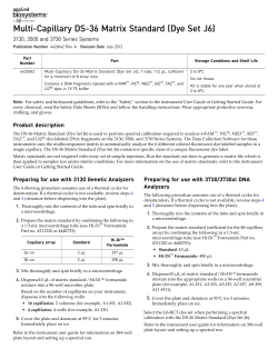 Multi-Capillary DS-36 Matrix Standard (Dye Set J6)