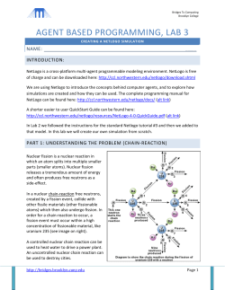 agent based programming, lab 3 - bridges to computing