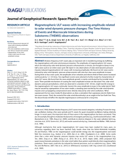 Magnetospheric ULF waves with increasing amplitude