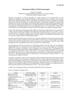 CCT/03-10 Mechanical stability of Pt/Pd thermocouples