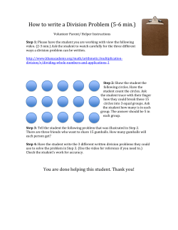 How to write a Division Problem